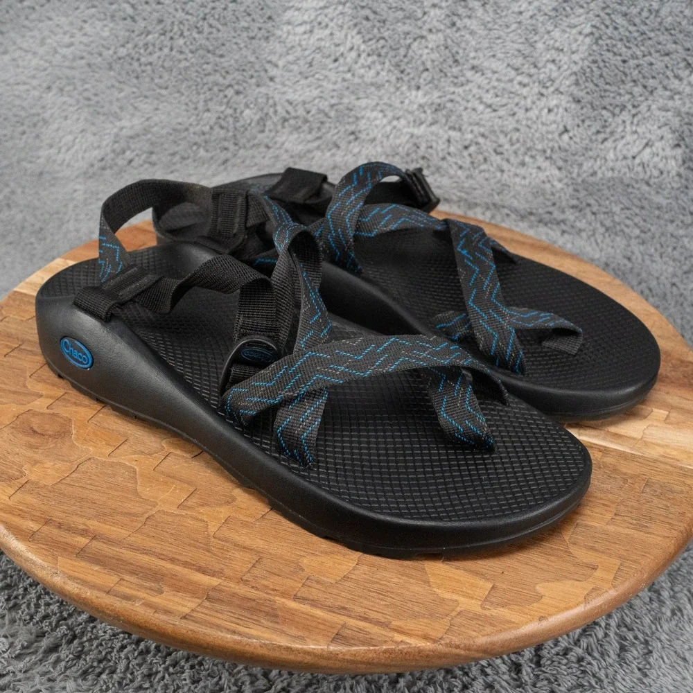Chaco Z/2 Classic Men's Strappy Sandals Black Adjustable Straps Logo US 12 M